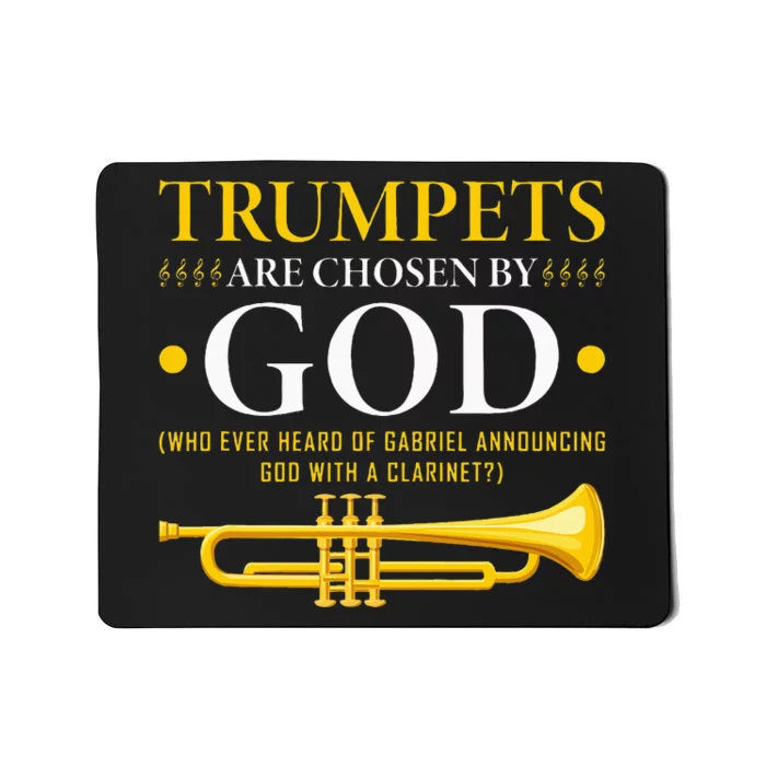 Trumpets Chosen By God Christian Trumpeter Mousepad