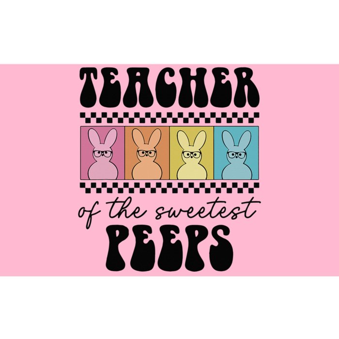 Teacher Cute Bunny Teaching Lover Retro Easter Bumper Sticker