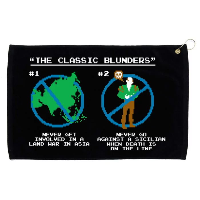 The Classic Blunders Grommeted Golf Towel