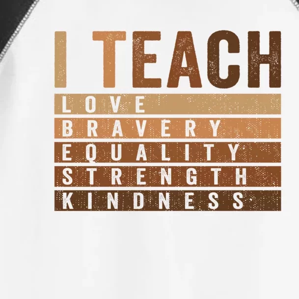 Teacher Celebrate Bhm Juneteenth I Teach Black History Great Gift Toddler Fine Jersey T-Shirt