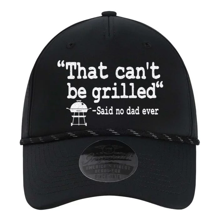 That Cant Be Grilled Quote Dad Smoking Meat Grillfather Cute Gift Performance The Dyno Cap