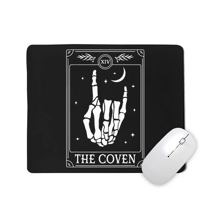 The Coven Bride Skeleton Hand Gothic Wedding Bachelorette Mousepad