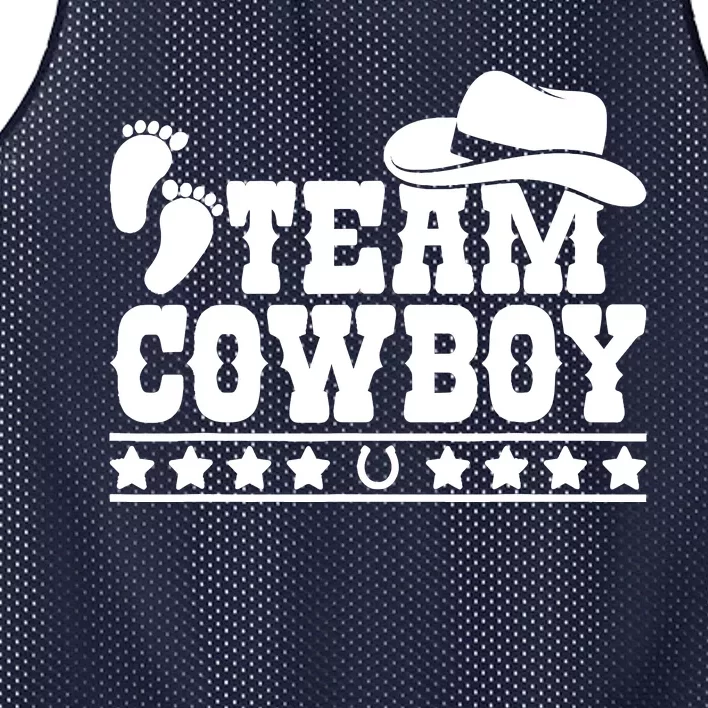 Team Cowboy Baby Gender Reveal Outfit Team Boy Gender Reveal Mesh Reversible Basketball Jersey Tank