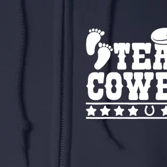 Team Cowboy Baby Gender Reveal Outfit Team Boy Gender Reveal Full Zip Hoodie