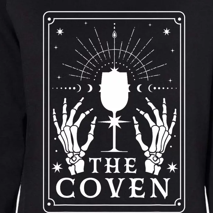 The Coven Bride Skeleton Hand Gothic Wedding Bachelorette Womens California Wash Sweatshirt