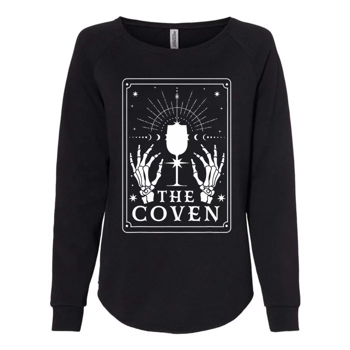 The Coven Bride Skeleton Hand Gothic Wedding Bachelorette Womens California Wash Sweatshirt