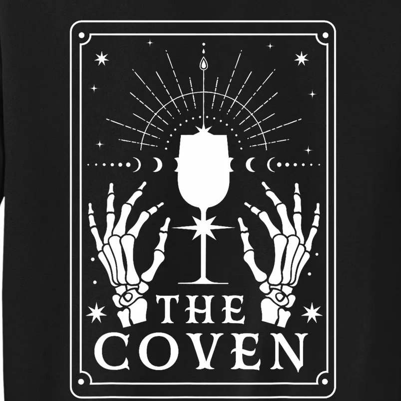 The Coven Bride Skeleton Hand Gothic Wedding Bachelorette Tall Sweatshirt