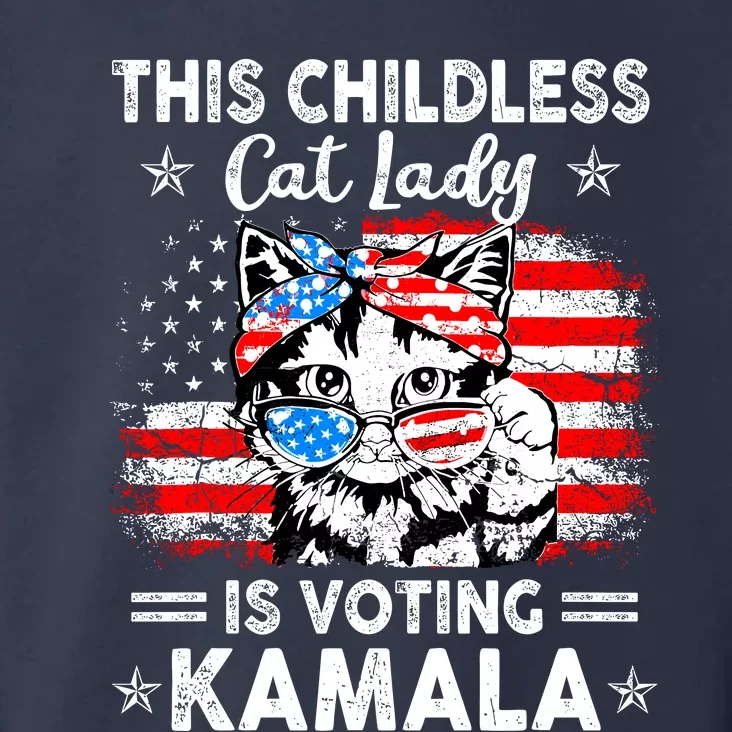 This Childless Cat Lady Is Voting Kamala Toddler Hoodie