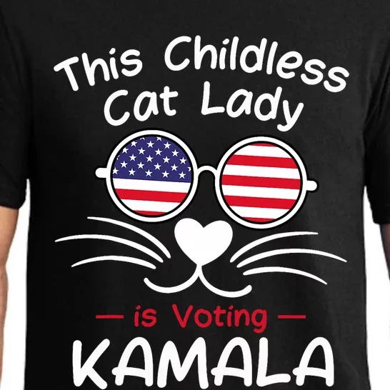 This Childless Cat Lady Is Voting Kamala Pajama Set