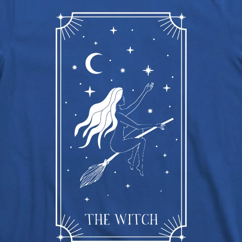 Tarot Card Crescent Moon And Witch Graphic Gift T-Shirt