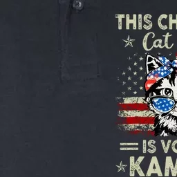 This Childless Cat Lady Is Voting Kamala Softstyle Adult Sport Polo