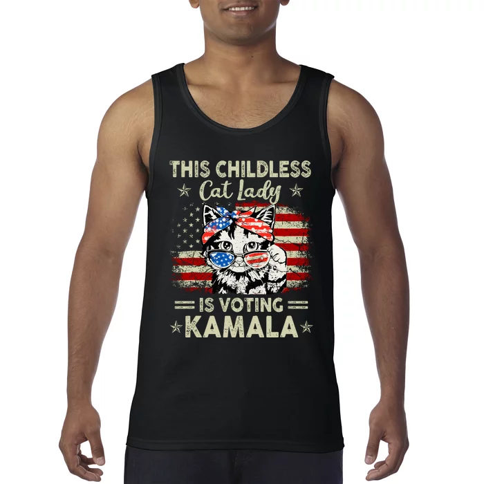 This Childless Cat Lady Is Voting Kamala Tank Top