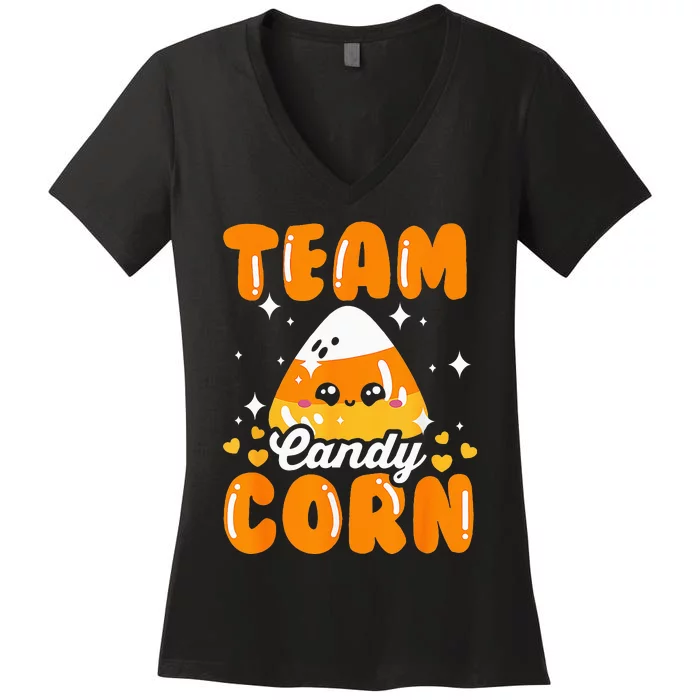 Team Candy Corn Halloween Women's V-Neck T-Shirt