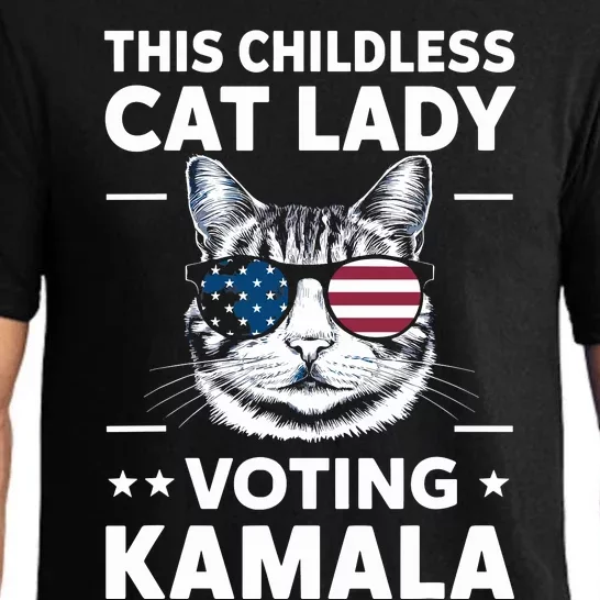 This Childless Cat Lady Is Voting Kamala Pajama Set