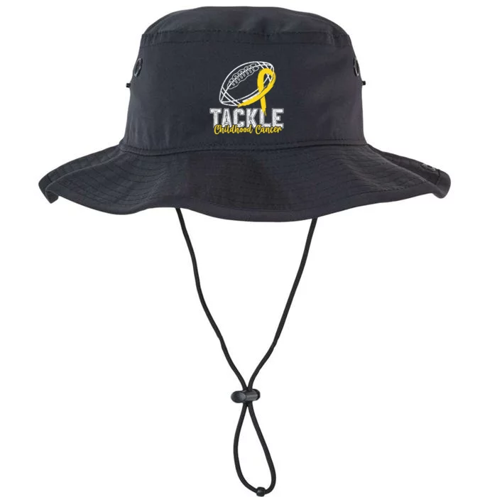 Tackle Childhood Cancer Football Childhood Cancer Awareness Legacy Cool Fit Booney Bucket Hat