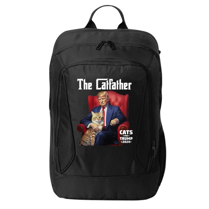 The Catfather Cat For Trump 2024 City Backpack