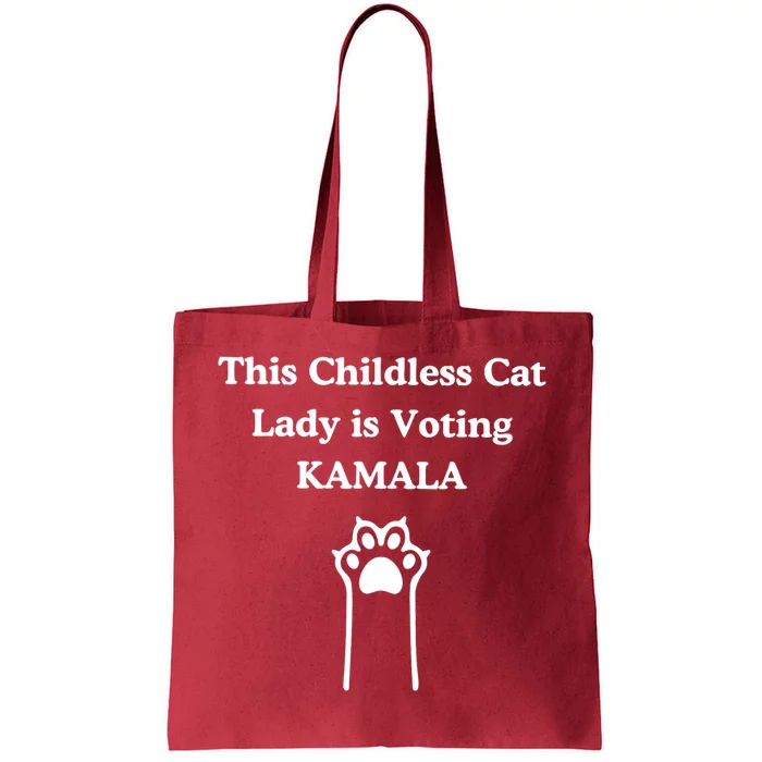 This Childless Cat Lady Is Voting Kamala Harris 2024 Tote Bag