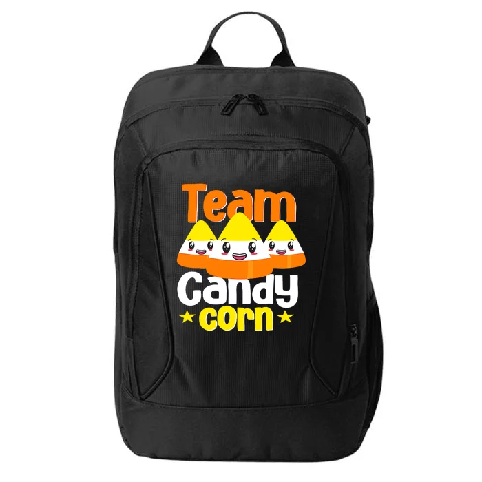 Team Candy Corn Halloween Costume Funny City Backpack