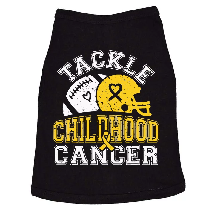 Tackle Childhood Cancer Football Childhood Cancer Awareness Doggie Tank