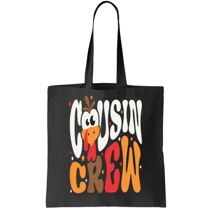 Thanksgiving Cousin Crew Turkey Team Squad Matching Tote Bag