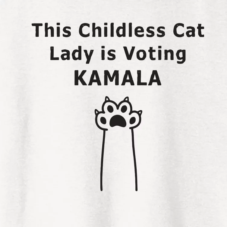 This Childless Cat Lady Is Voting Kamala Women's Crop Top Tee