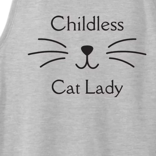 This Childless Cat Lady Ladies Is Voting Kamala Ladies Tri-Blend Wicking Tank