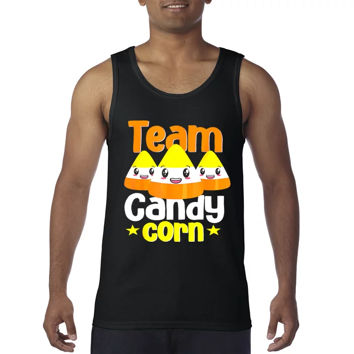 Team Candy Corn Halloween Costume Funny Tank Top