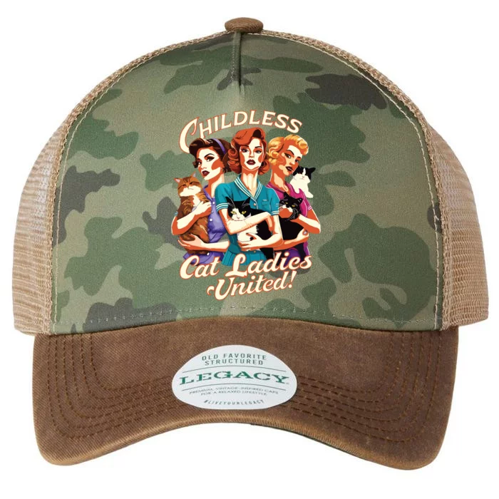 This Childless Cat Lady Is Voting Kamala Legacy Tie Dye Trucker Hat