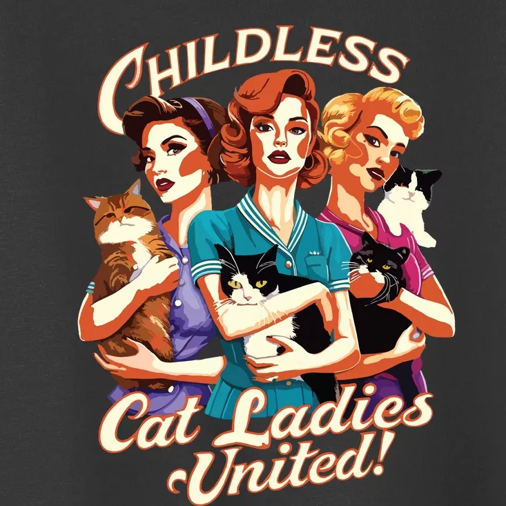 This Childless Cat Lady Is Voting Kamala Toddler T-Shirt