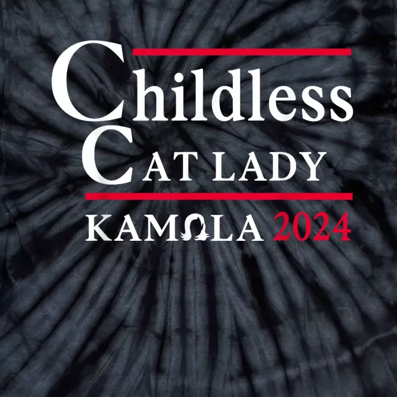 This Childless Cat Lady Is Voting Kamala Election 2024 Tie-Dye T-Shirt