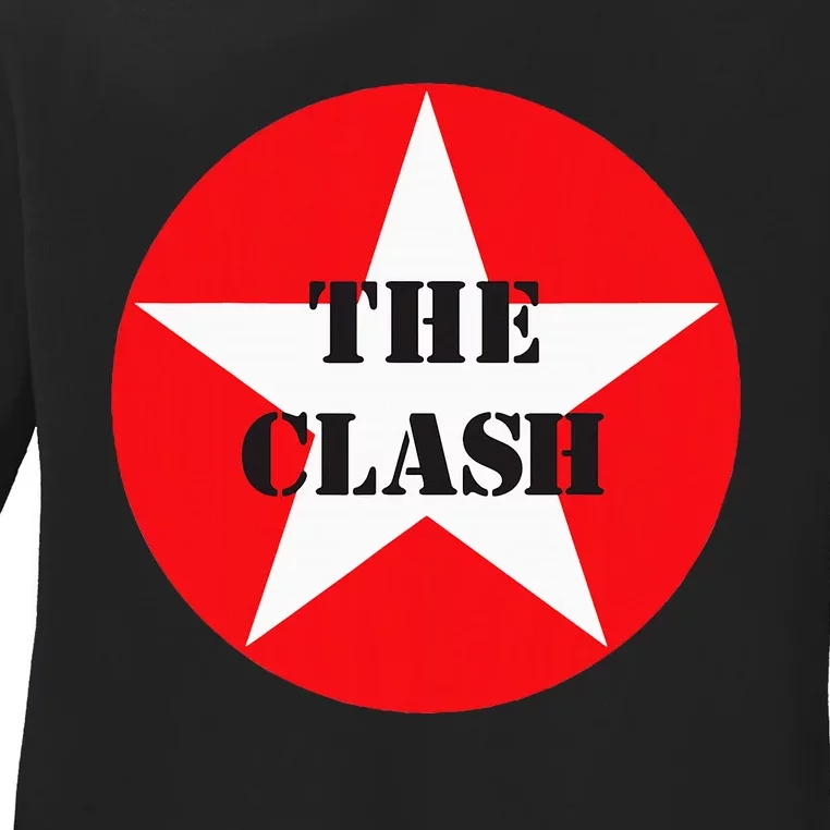 The Clash  Circle Star Ladies Long Sleeve Shirt