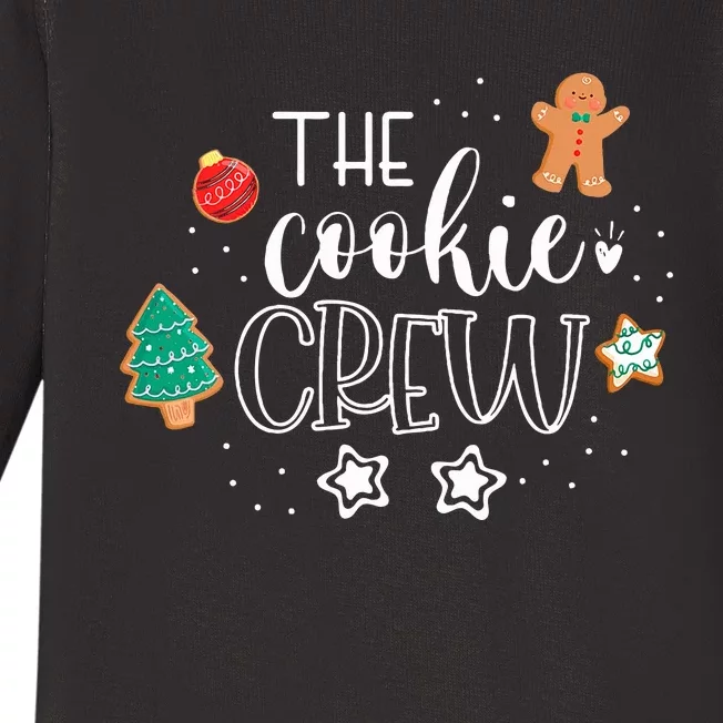 The Cookie Crew Christmas Baking Cookie Lover Baby Long Sleeve Bodysuit