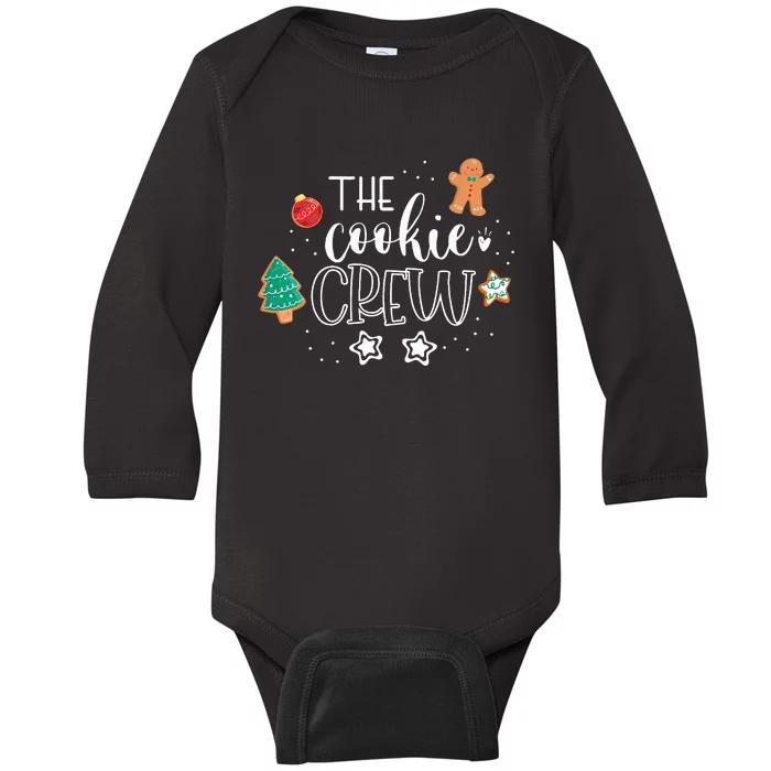 The Cookie Crew Christmas Baking Cookie Lover Baby Long Sleeve Bodysuit