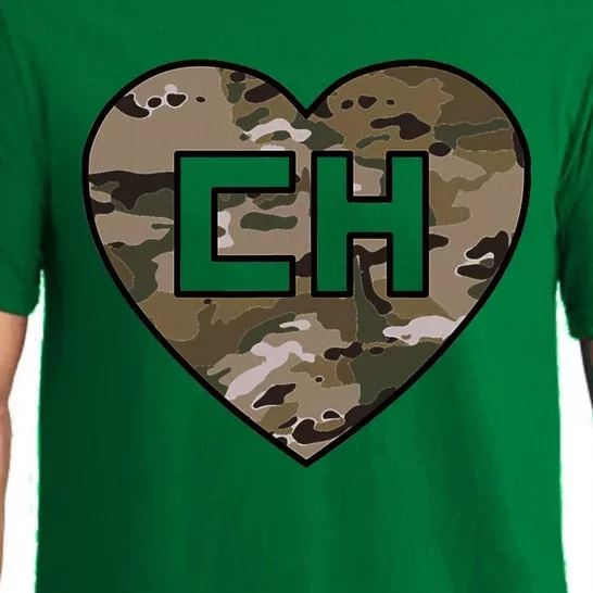 Tactical Chapulin Camo Heart Pajama Set