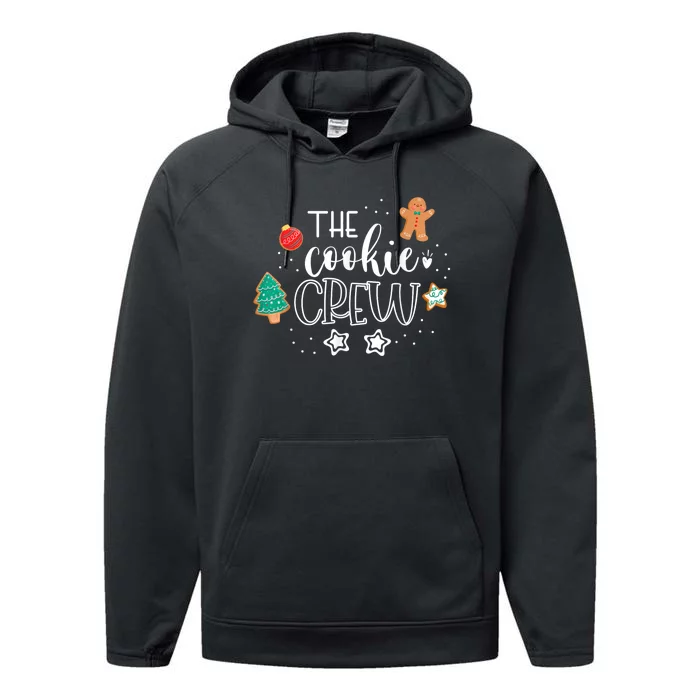 The Cookie Crew Christmas Baking Cookie Lover Performance Fleece Hoodie