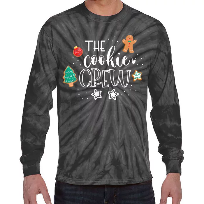 The Cookie Crew Christmas Baking Cookie Lover Tie-Dye Long Sleeve Shirt