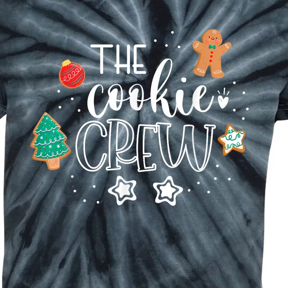 The Cookie Crew Christmas Baking Cookie Lover Kids Tie-Dye T-Shirt