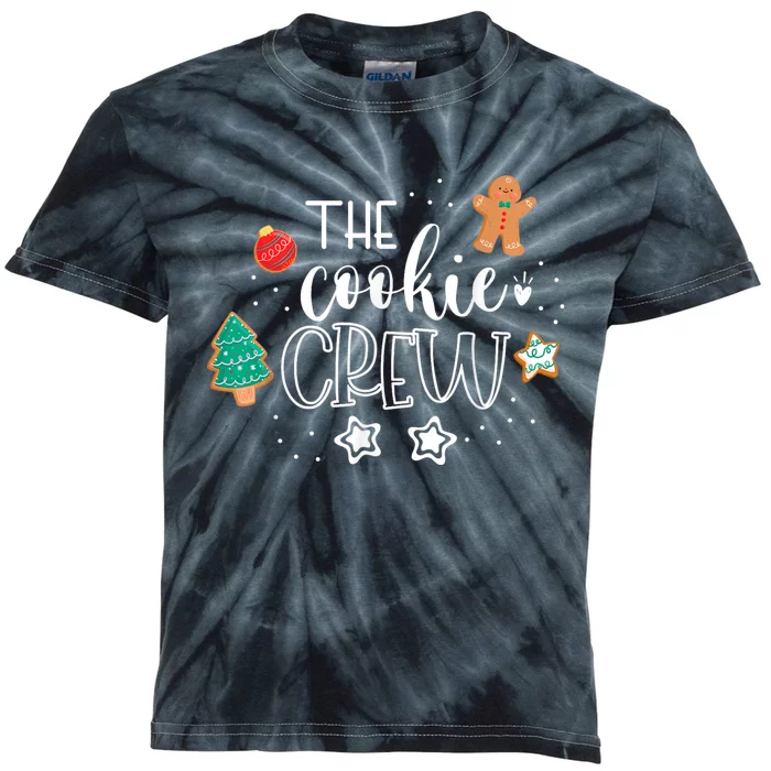 The Cookie Crew Christmas Baking Cookie Lover Kids Tie-Dye T-Shirt