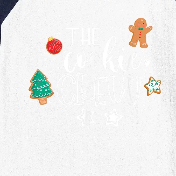 The Cookie Crew Christmas Baking Cookie Lover Baseball Sleeve Shirt