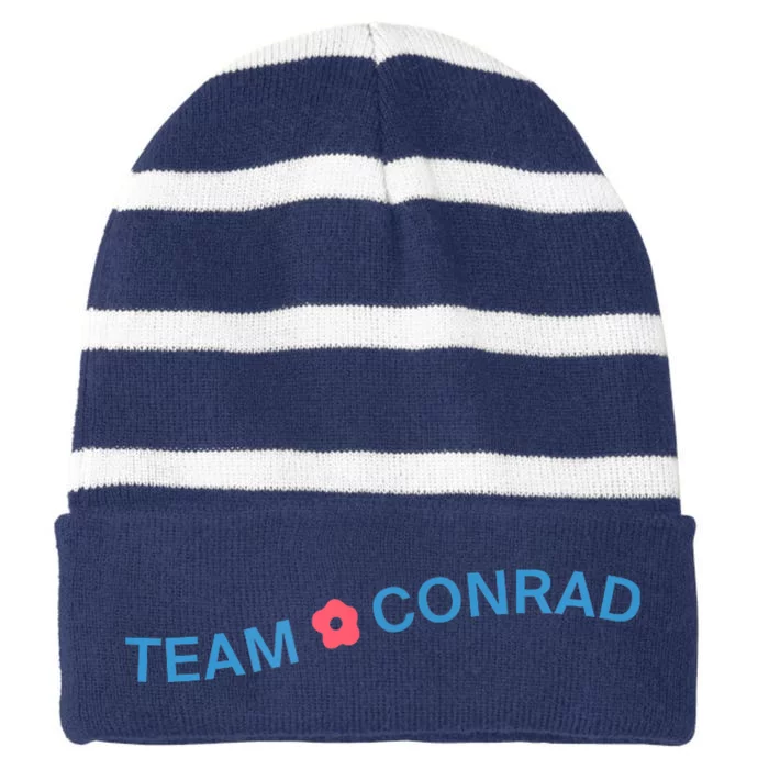 Team Conrad Cousins Beach Striped Beanie with Solid Band