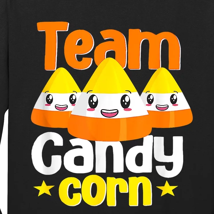 Team Candy Corn Halloween Costume Funny Long Sleeve Shirt