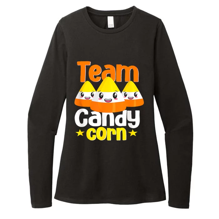 Team Candy Corn Halloween Costume Funny Womens CVC Long Sleeve Shirt