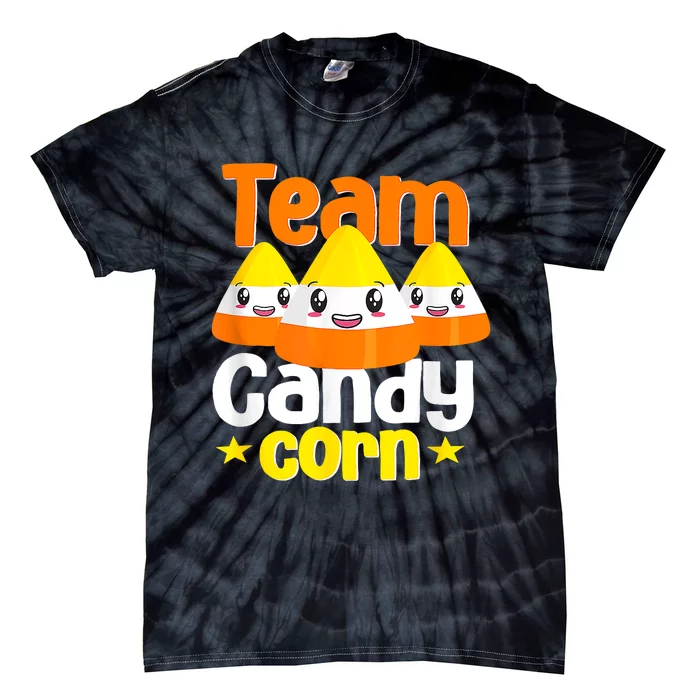 Team Candy Corn Halloween Costume Funny Tie-Dye T-Shirt