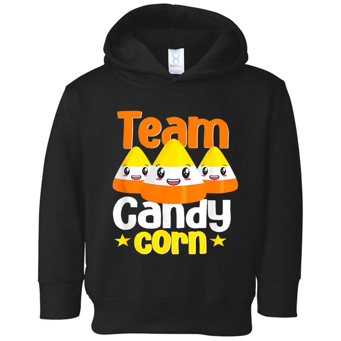 Team Candy Corn Halloween Costume Funny Toddler Hoodie