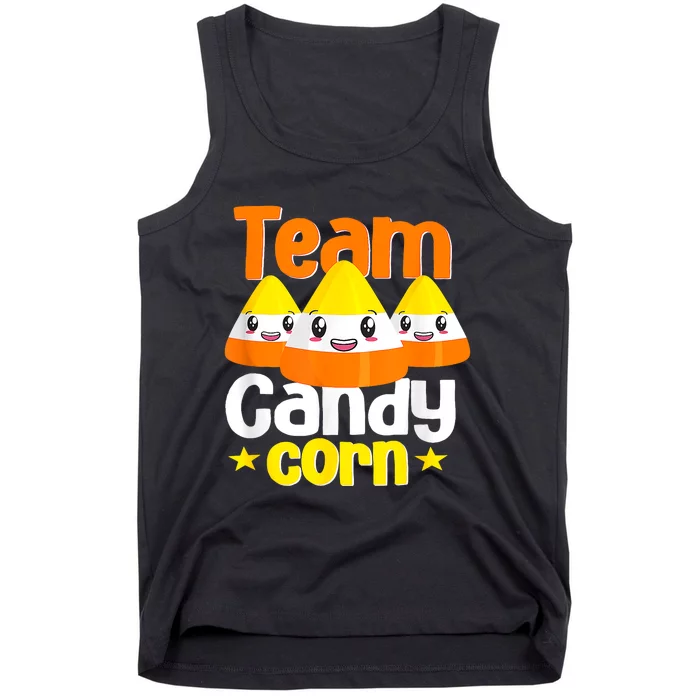 Team Candy Corn Halloween Costume Funny Tank Top