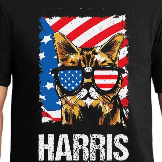 This Childless Cat Lady Is Voting Kamala Harris 2024 Pajama Set