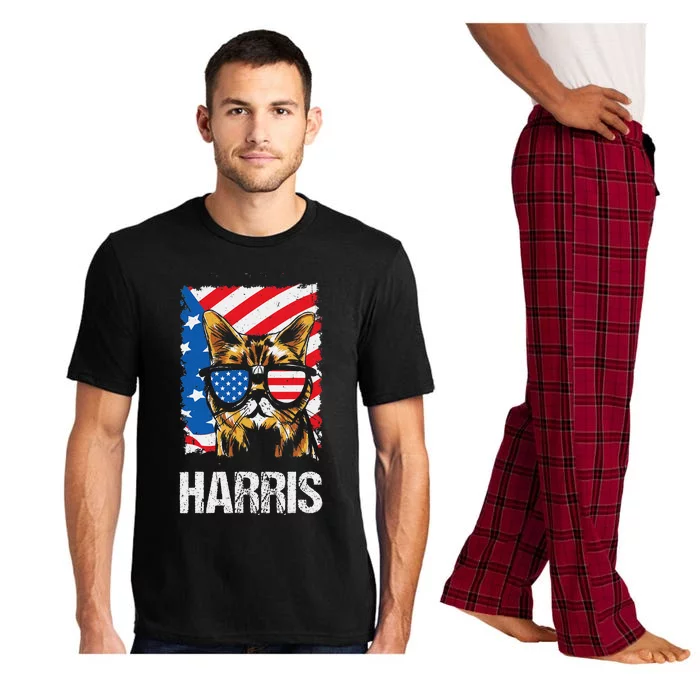 This Childless Cat Lady Is Voting Kamala Harris 2024 Pajama Set