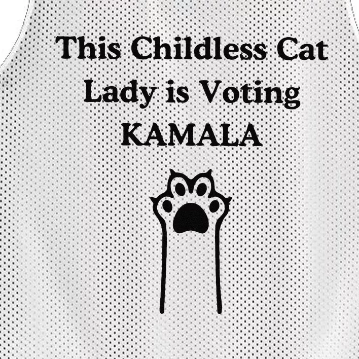 This Childless Cat Lady Is Voting Kamala Mesh Reversible Basketball Jersey Tank