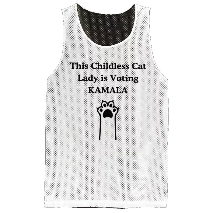 This Childless Cat Lady Is Voting Kamala Mesh Reversible Basketball Jersey Tank