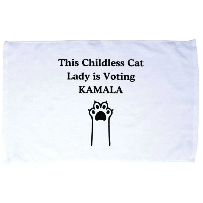 This Childless Cat Lady Is Voting Kamala Microfiber Hand Towel